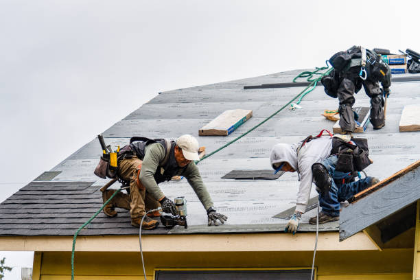 Professional Gutter Installation technician working in Brookfield, IL